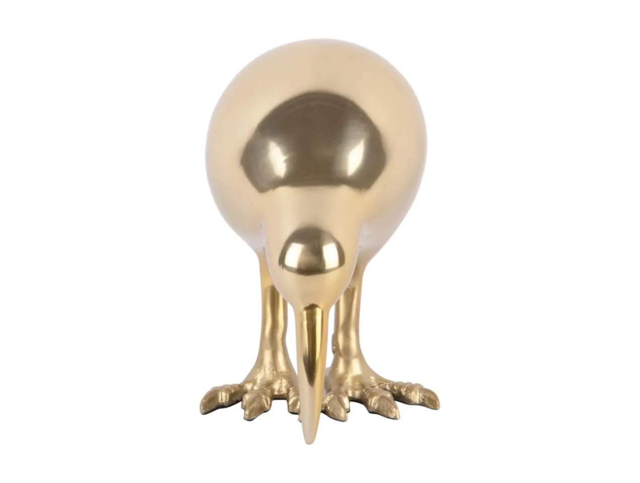 Statue Kiwi Bird metal gold plated