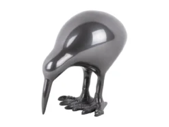 Statue Kiwi Bird metal gun metal