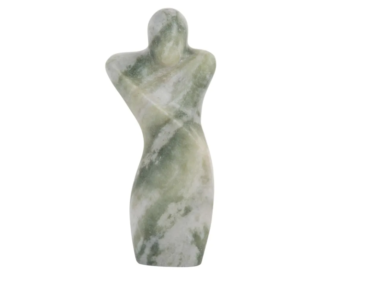 Statue Male abstract marble himalayan green