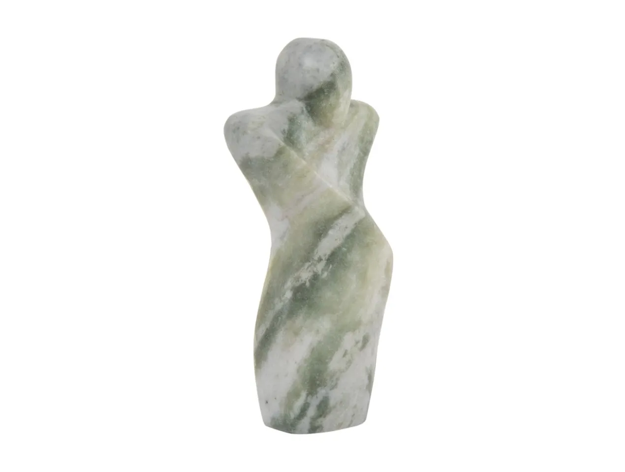 Statue Male abstract marble himalayan green