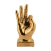 Statue Perfecto ceramic gold plated