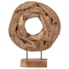 Statue round teak