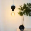 STEADY BOW WANDLAMP 12CM ZWART