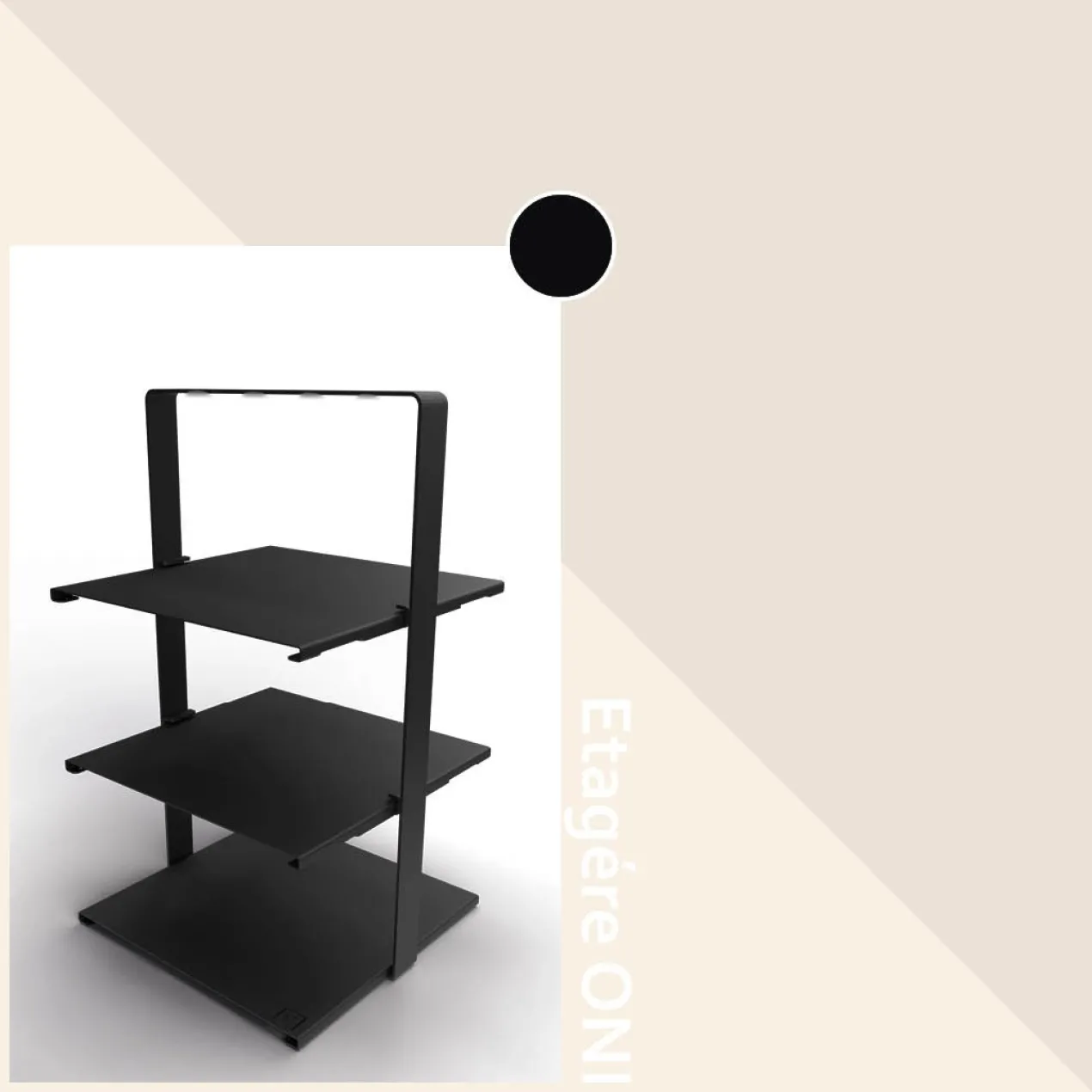 Steellish etagère ONI Bruin