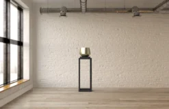 Steellish plantentafel - Zuil | Light Wit | 35x35x85 cm
