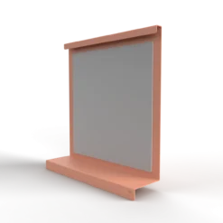 Steellish spiegel Murano S Beige Rood