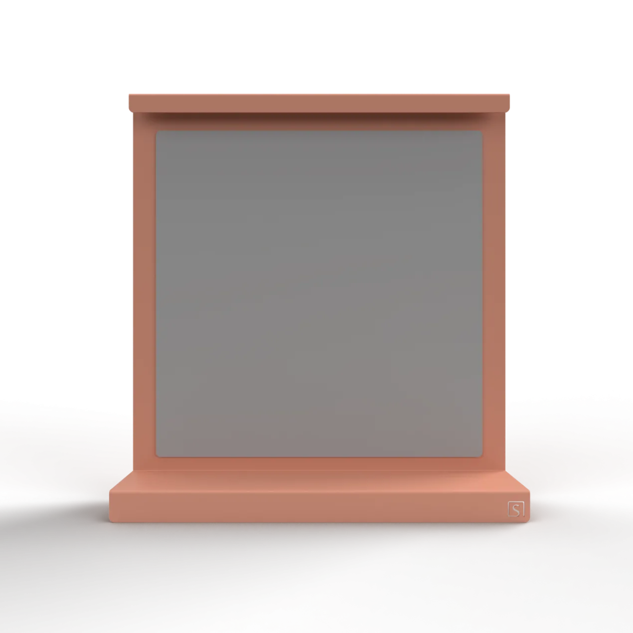 Steellish spiegel Murano S Beige Rood