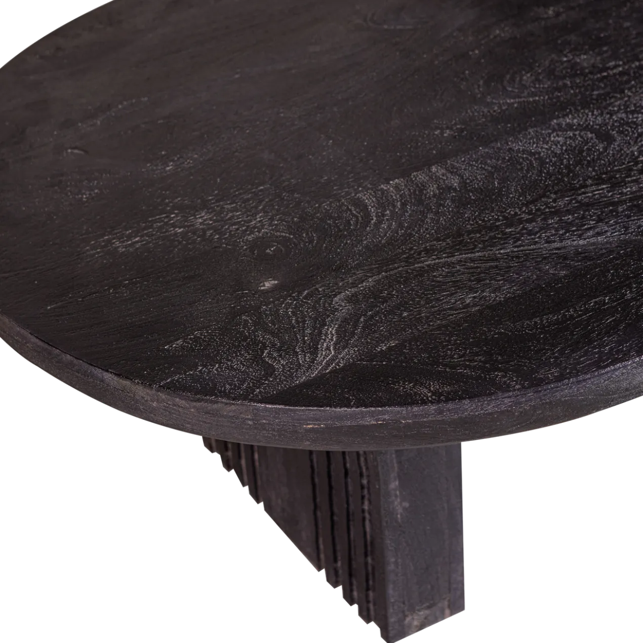 Steppe salontafel mangohout zwart