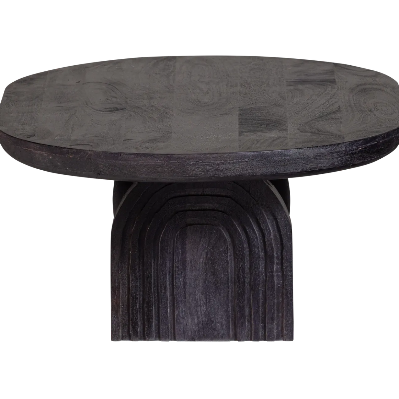 Steppe salontafel mangohout zwart