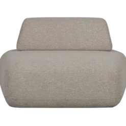 Sterck fauteuil met verplaatsbare rugleuning boucle naturel