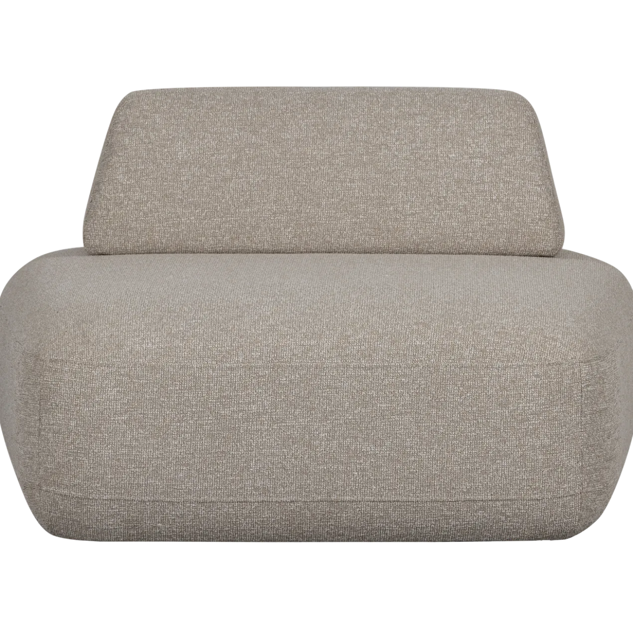 Sterck fauteuil met verplaatsbare rugleuning boucle naturel