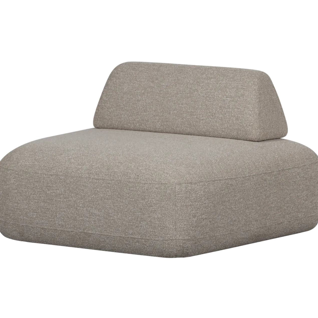 Sterck fauteuil met verplaatsbare rugleuning boucle naturel