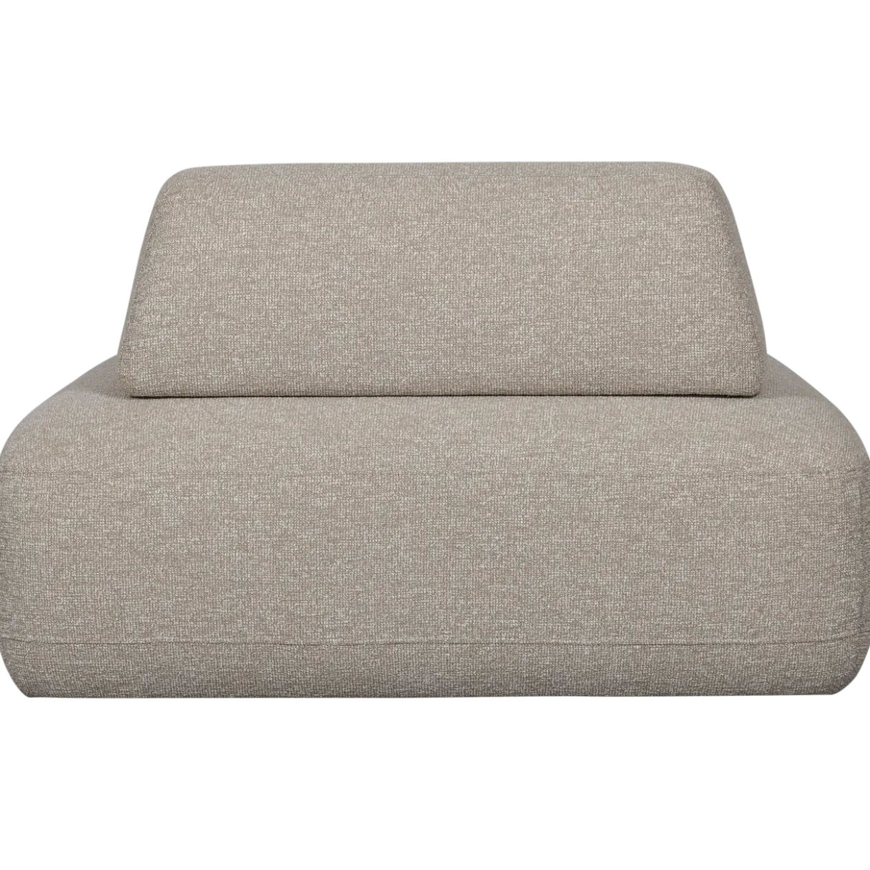 Sterck fauteuil met verplaatsbare rugleuning boucle naturel