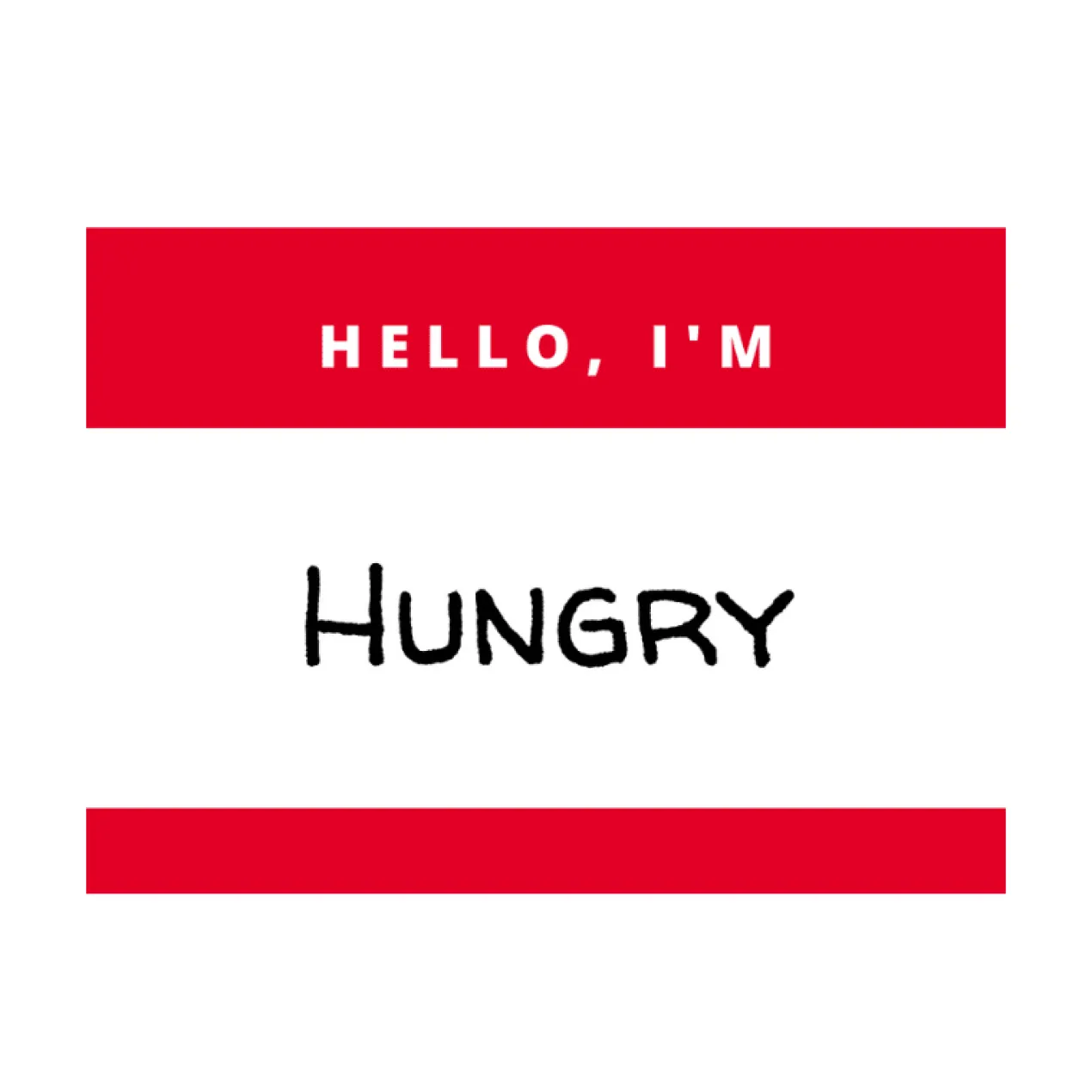 Stickerset Hello I'm hungry