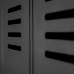 Stijn hoog 2-deurs lockerkast zwart [fsc]