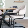 Stoel Fox vintage velvet nature