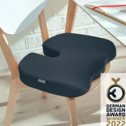 Stoelkussen ergonomisch donkergrijs