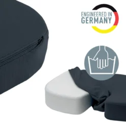 Stoelkussen ergonomisch donkergrijs