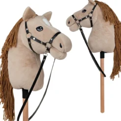 Stokpaard korte stok met halster