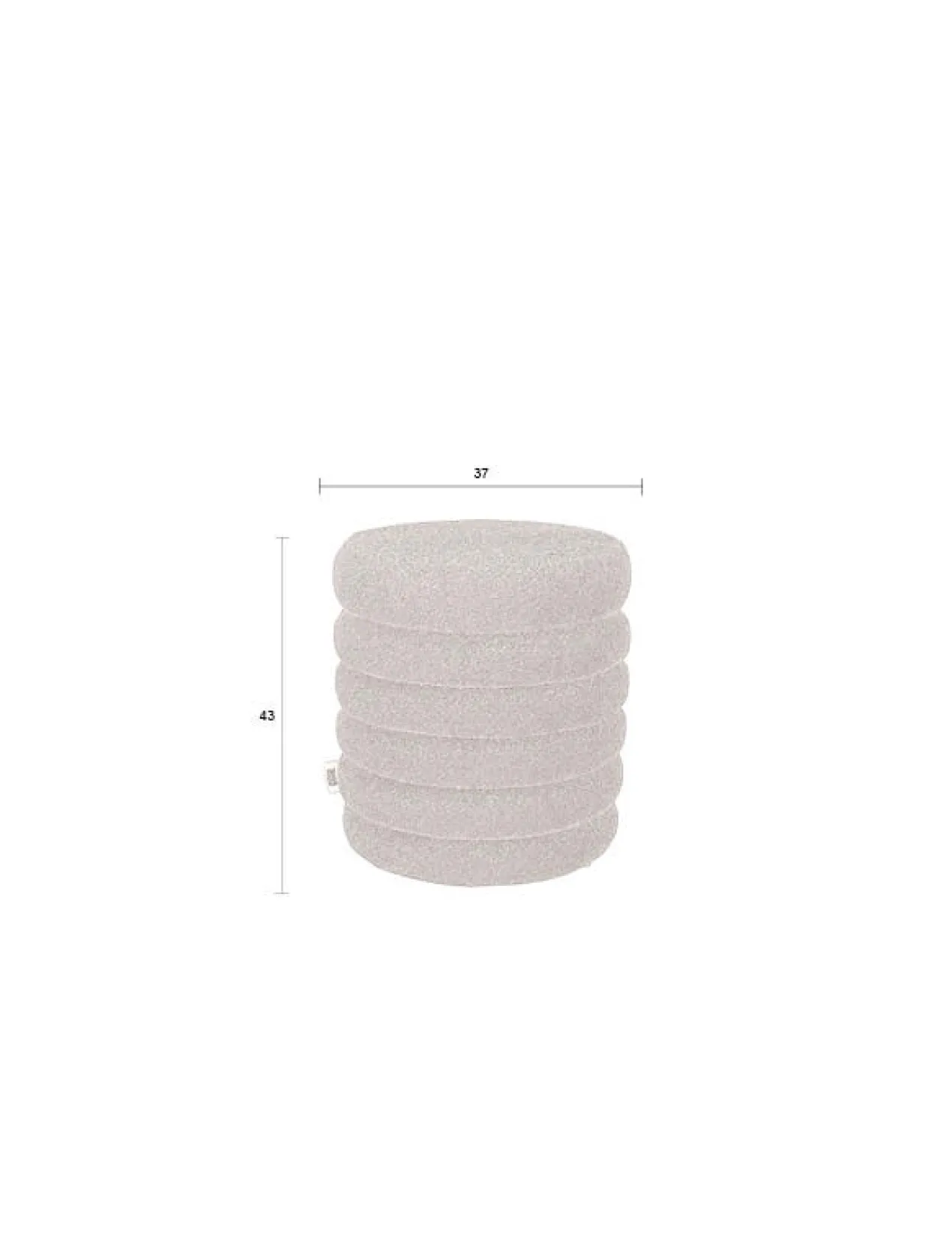 Stool fern beige