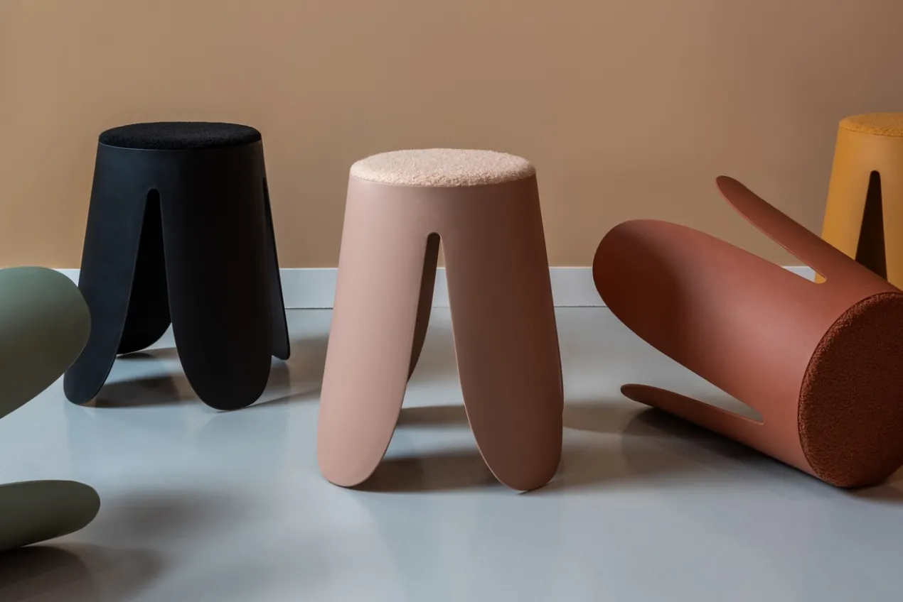 Stool Savor PP soft pink