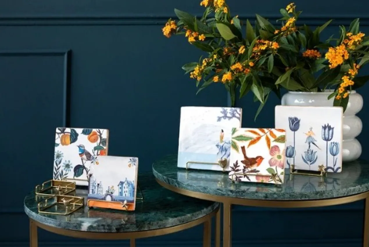 StoryTiles houder Golden Stand Flower