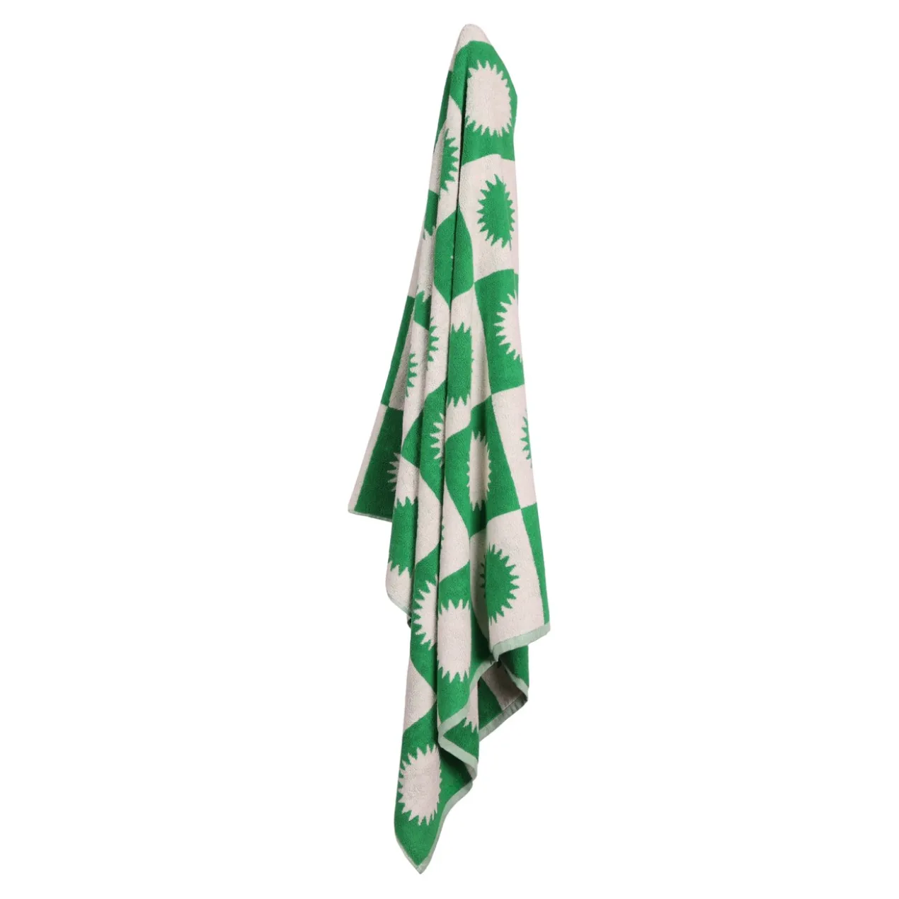 Strandlaken Noa 90x180 cm green/off white