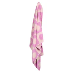 Strandlaken Noa 90x180 cm pink/off white