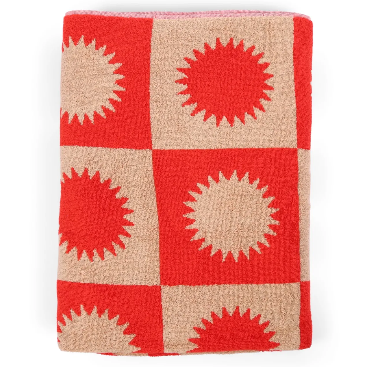 Strandlaken Noa 90x180 cm red/caramel