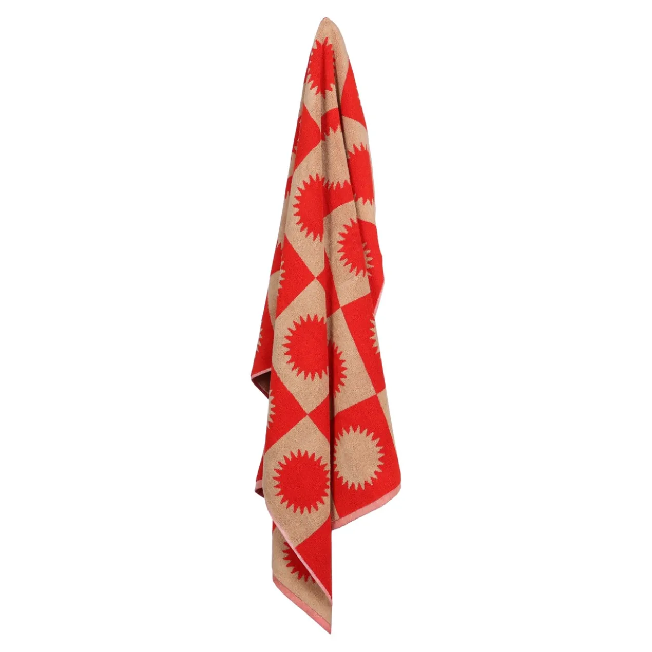 Strandlaken Noa 90x180 cm red/caramel