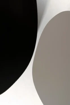 Studio HENK tafel Butterfly Blob - zwart frame, HPL Fenix nero ingo 200 x 100 | HPL Fenix Nero Ingo | Rechte Rand | Frame Zwart