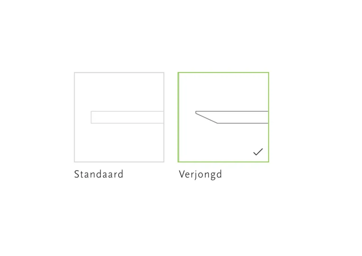 Studio HENK tafel Butterfly Ovaal - zwart frame, hardwax lig
