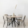 Studio HENK tafel Butterfly Rond Tripod - zwart frame, HPL F