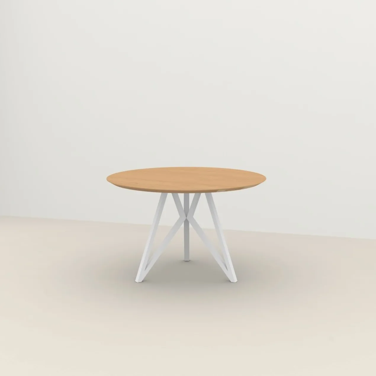 Studio HENK tafel Butterfly Rond Quadpod - wit frame, hardwa