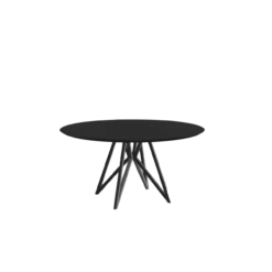 Studio HENK tafel Butterfly Rond Quadpod - zwart frame, HPL