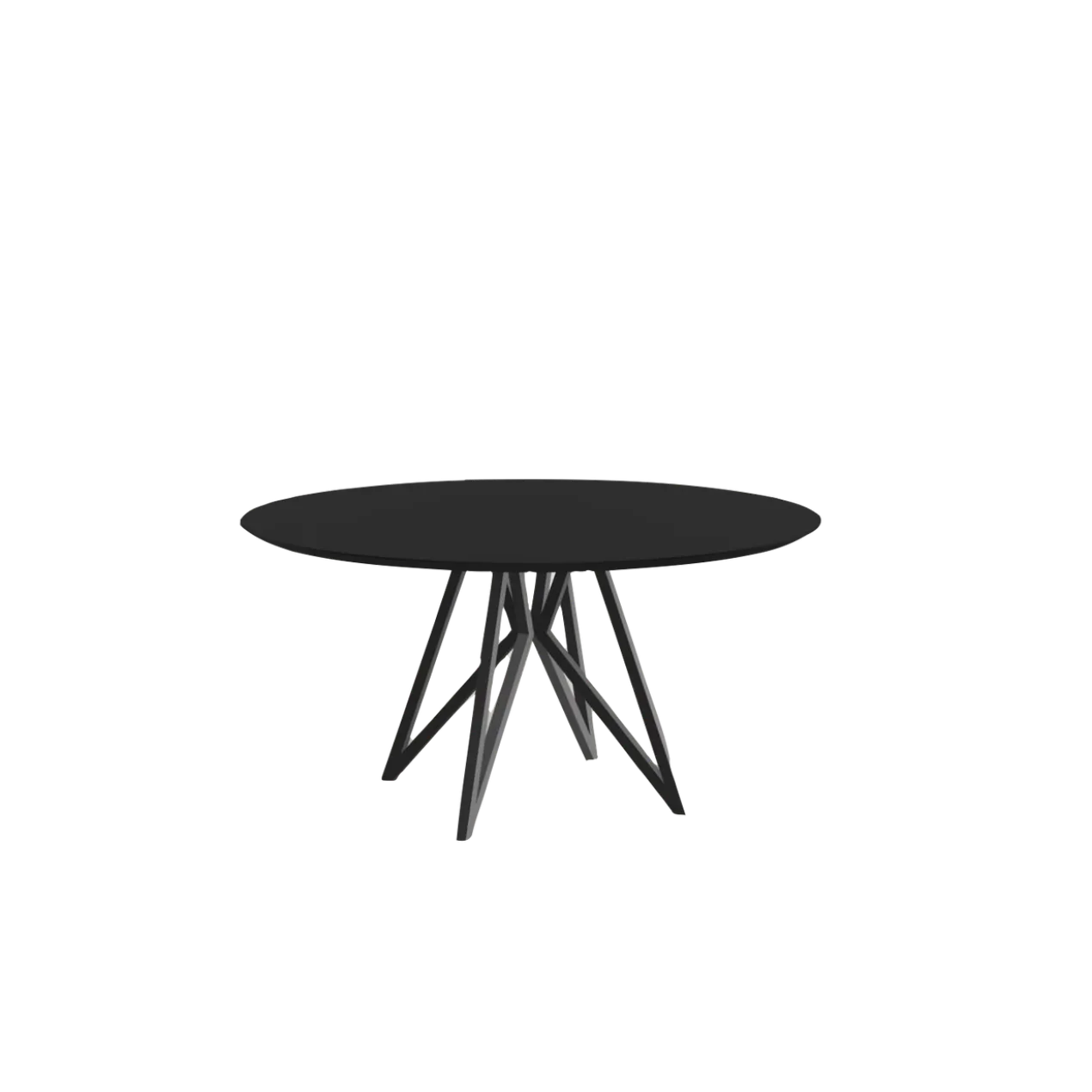 Studio HENK tafel Butterfly Rond Quadpod - zwart frame, HPL
