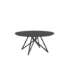 Studio HENK tafel Butterfly Rond QuadpodXL - zwart frame, zw