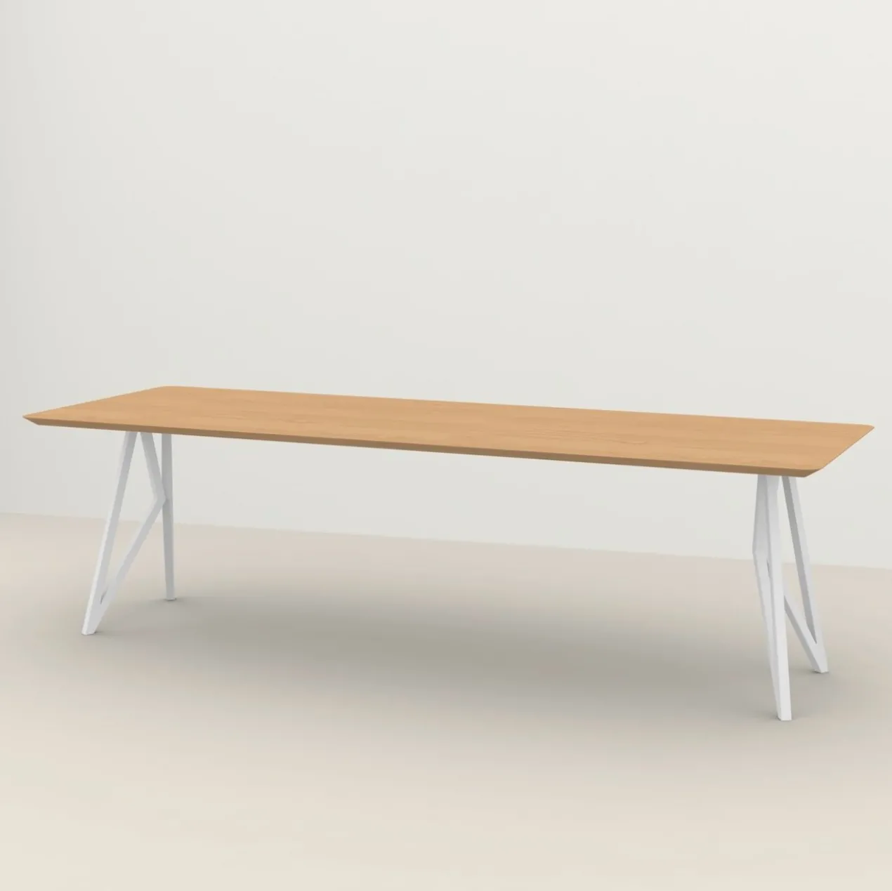 Studio HENK tafel Butterfly Rechthoekig - wit frame, hardwax