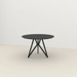 Studio HENK tafel Butterfly Rond Tripod - zwart frame, zwart