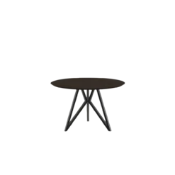 Studio HENK tafel Butterfly Rond Tripod - zwart frame, geroo