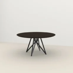 Studio HENK tafel Butterfly Rond Quadpod - zwart frame, gero