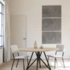 Studio HENK tafel Butterfly Rond QuadpodXL - zwart frame, ge