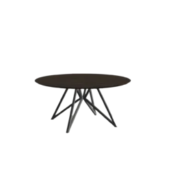 Studio HENK tafel Butterfly Rond QuadpodXL - zwart frame, ge