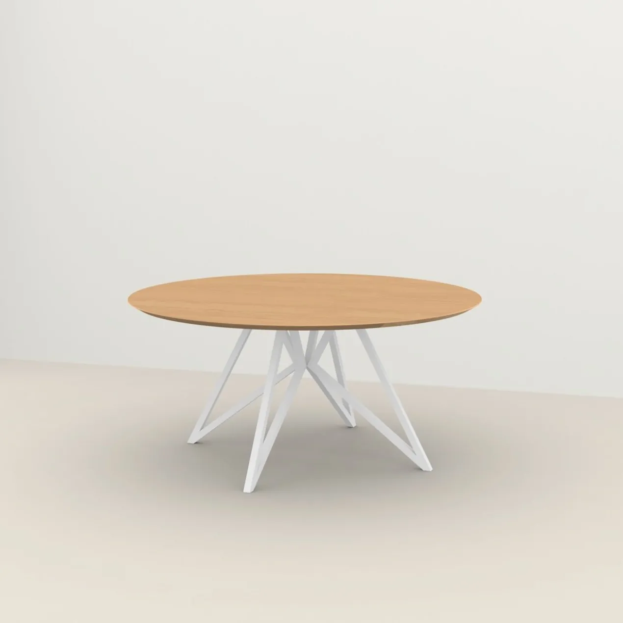 Studio HENK tafel Butterfly Rond QuadpodXL - wit frame, hard