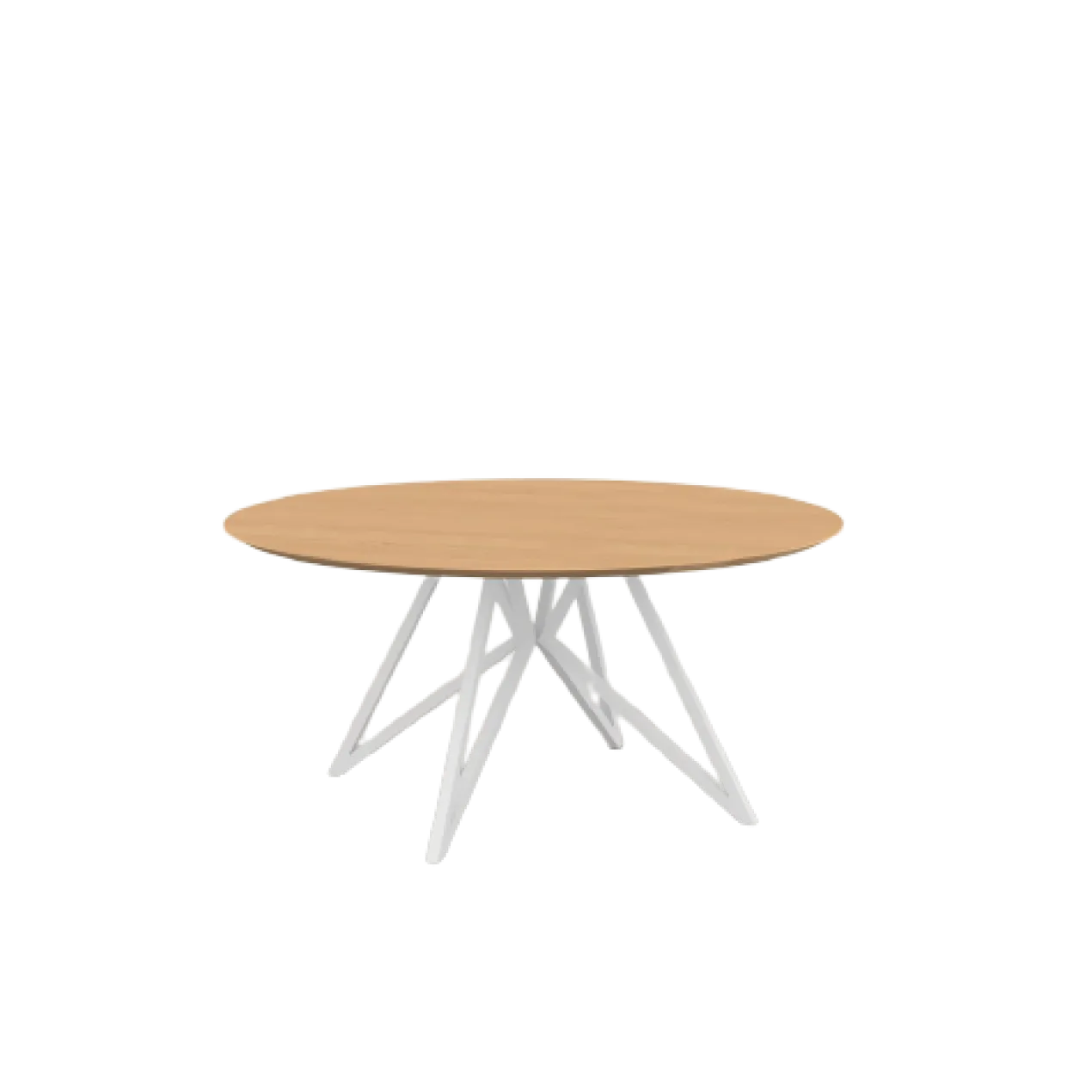 Studio HENK tafel Butterfly Rond QuadpodXL - wit frame, hard