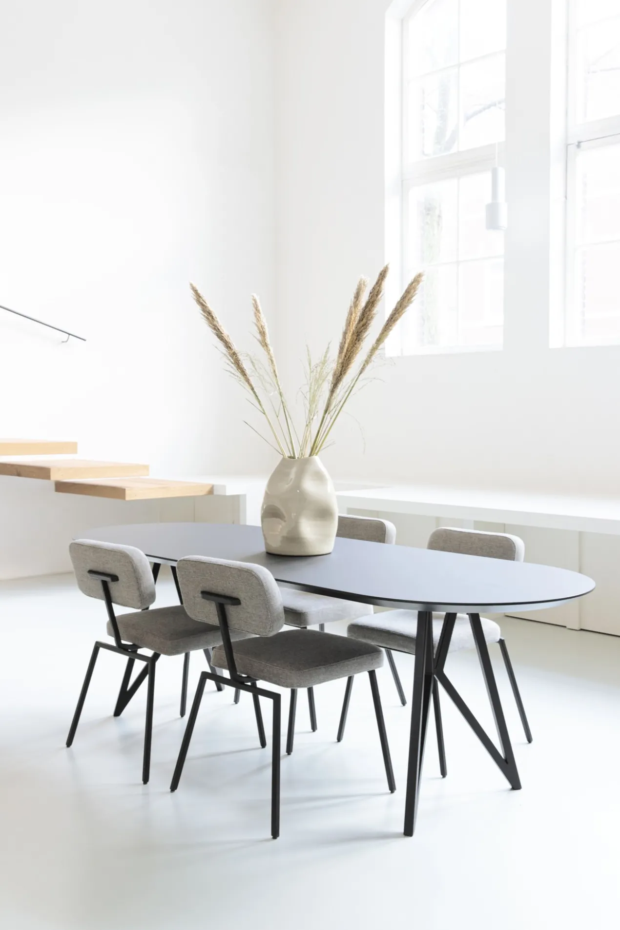 Studio HENK tafel Butterfly Rechthoekig - zwart frame, HPL F