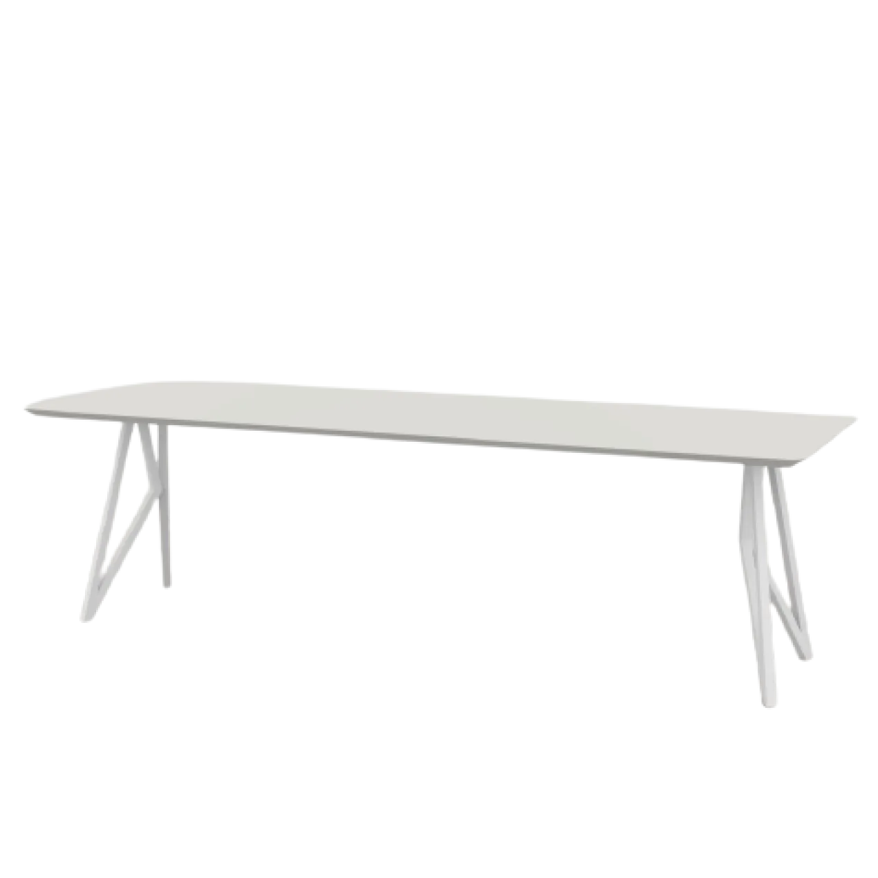 Studio HENK tafel Butterfly Rechthoekig - wit frame, HPL Fen
