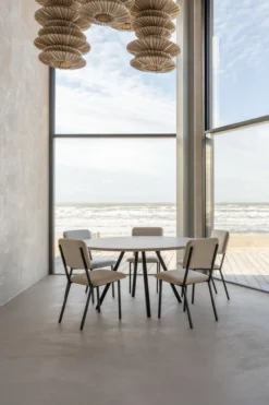 Studio HENK tafel New Classic Rond Quadpod, zwart frame - Sm
