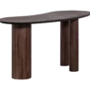 Sun organische sidetable/bureau recycled teak bruin