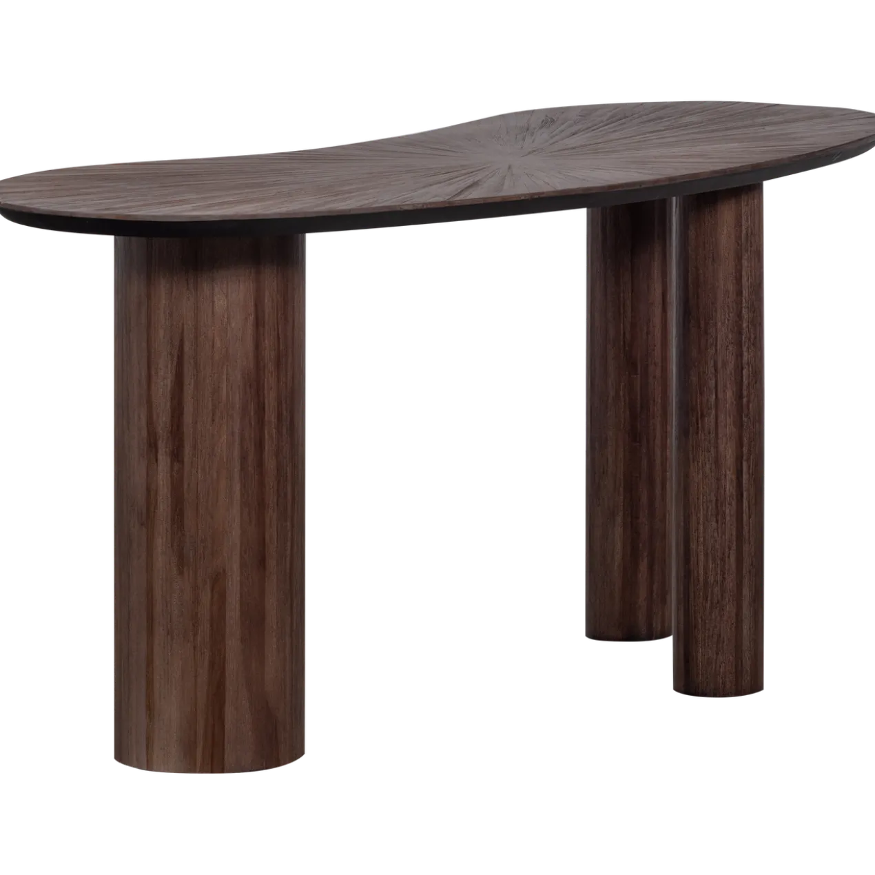 Sun organische sidetable/bureau recycled teak bruin